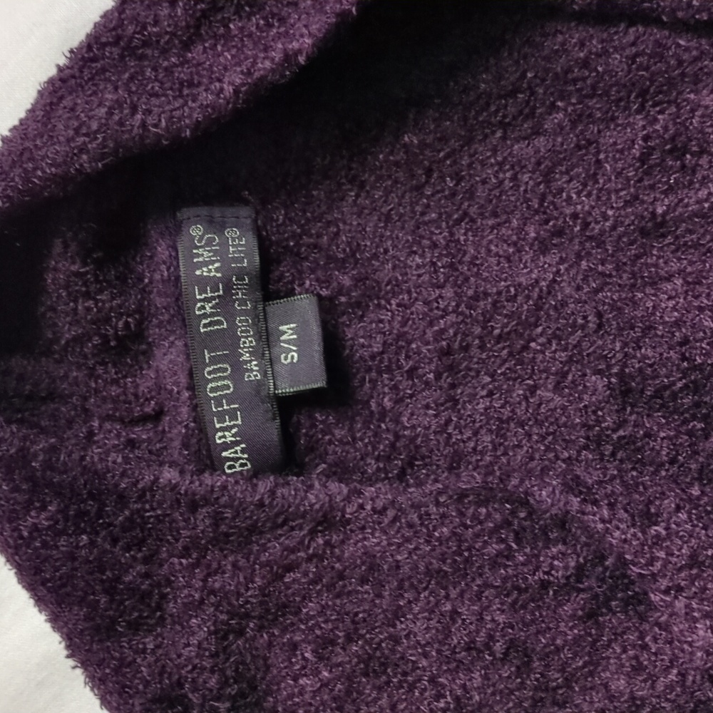 Barefoot Dreams Bamboo Chic Lite Purple Calypso Wrap Cardigan Sweater S/M✨ NEW! - Picture 14 of 16